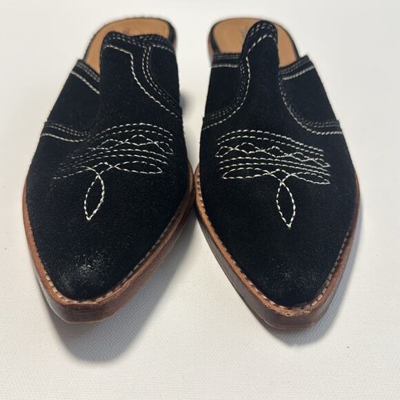 PATRICIA NASH Battista Boots Suede Black Festival Nashville Western Concert - Picture 2 of 7